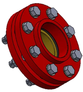 Dielectric Flange – Welded With Steel Pipe x MPT Brass
